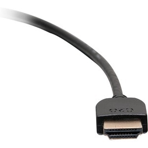 C2G 6ft Plus Series Slim Flexible HDMI Cable with Low Profile Connectors - VW-1 Rated - 4K 60Hz - M/M - Black (2 Pack) - 6