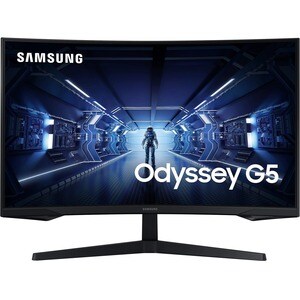 Samsung Odyssey G5 C32G55TQBU 32" Class WQHD Curved Screen Gaming LCD Monitor - 16:9 - Black - 81.3 cm (32") Viewable - Ve