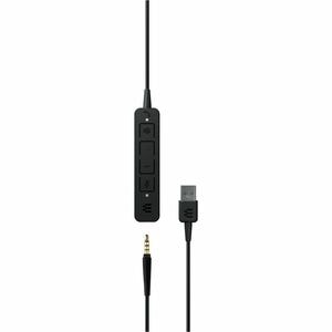 EPOS ADAPT 165T USB II - Stereo - USB, Mini-phone (3.5mm) - Wired - On-ear - Binaural - Ear-cup - 7.60 ft Cable - Noise Ca