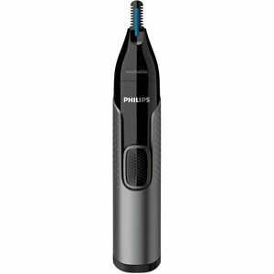 Trimmer Philips NT3650 - Grigio, Nero - x Acciaio inox Lame - senza filo - Batteria Fonte di alimentazione - Per Naso