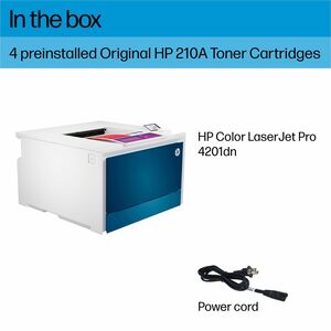 HP LaserJet Pro 4200 4201dn Desktop Wired Laser Printer - Color - 40 ppm Mono / 40 ppm Color - Automatic Duplex Print - 30