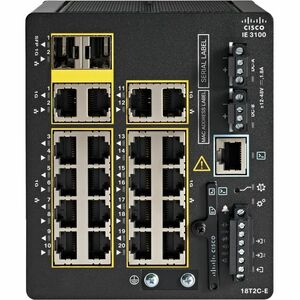 Cisco Catalyst IE3100 Rugged 20 Ports Manageable Layer 3 Switch - Gigabit Ethernet - 1000Base-T - Black - 3 Layer Supporte