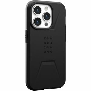 Urban Armor Gear Civilian Case for Apple iPhone 15 Pro Smartphone - Black - Drop Resistant, Impact Resistant, Shock Absorbing
