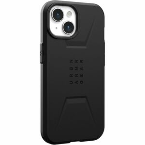 Urban Armor Gear Civilian Case for Apple iPhone 15 Smartphone - Black - 1 Pack - Pack - Shock Absorbing, Impact Resistant,