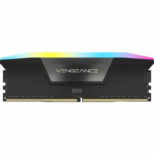 Corsair Vengeance RGB 64GB (2x32GB) DDR5 DRAM 6400MT/s C32 Memory Kit - Black - For Desktop PC, Motherboard - 64 GB (2 x 3