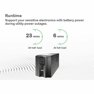 APC Smart-UPS, Line Interactive, 1500VA, Tower, 120V, 8x NEMA 5-15R outlets, SmartConnect Port+Network Card, AVR, LCD - To