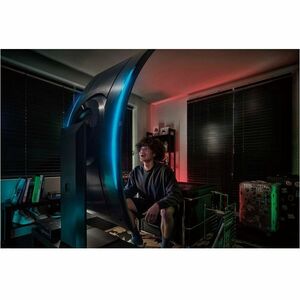 Samsung Odyssey Ark S55CG970NN 55" Class 4K UHD Curved Screen Gaming LED Monitor - 16:9 - Titan Black - 55" Viewable - Ver