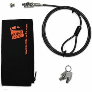 Noble TZ03T Cable Lock For Notebook, Desktop Computer, Tablet - 1.80 m Cable - Keyed Lock - Sliver - Hardened Stainless St