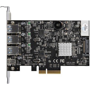 StarTech.com USB Adapter - PCI Express x4 - Plug-in Card - TAA Compliant - UASP Support - 4 Total USB Port(s) - 4 USB 3.1 