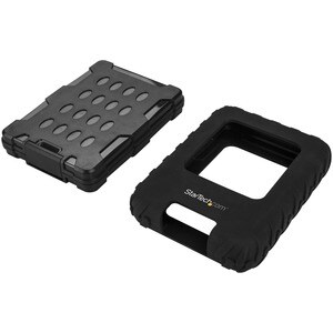 StarTech.com USB 3.1 External Hard Drive Enclosure for 2.5in SATA SSD / HDD - Rugged SSD / HDD Enclosure - USB-C / USB-A -