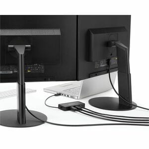 StarTech.com USB 3.0 Type A Docking Station for Notebook - Black - TAA Compliant - 2 Displays Supported - 4K - 4096 x 2160