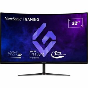 ViewSonic Entertainment VX3218C-2K 32" Class WQHD Curved Screen Gaming LED Monitor - 16:9 - Black - 80 cm (31.5") Viewable