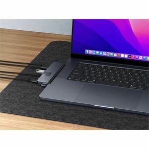 Hyper HyperDrive DUO PRO HD575BUGL USB-Typ C Docking Station für Tablet-PC, Desktop-PC, Notebook - Ladefunktion - Speicher