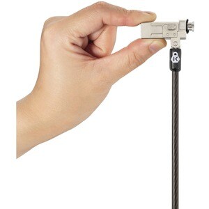 Kensington Slim NanoSaver 2.0 Keyed Laptop Lock - 1.80 m Cable - Keyed Lock - Carbon Steel - For Notebook