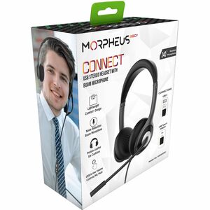 Morpheus 360 Connect USB Stereo UC Headset with Boom Microphone HS5600SU - Adjustable Headband - 32 Ohm - 20 Hz - 20 kHz -