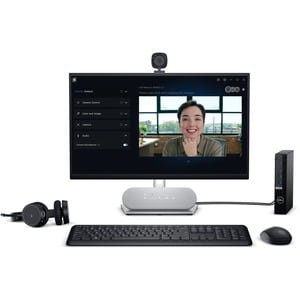 Dell WB3023 Webcam - USB 2.0 Type A - 2560 x 1440 Video - Auto-focus - 78° Angle - 2x Digital Zoom - Microphone - Windows 