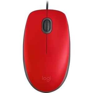 MOUSE COM FIO LOGITECH M110 SILENT VERMELHO B