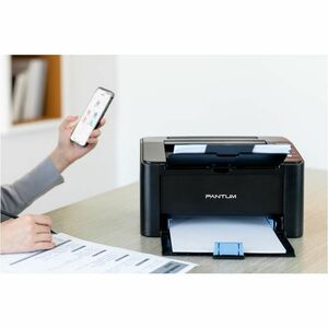 Pantum P2512W Desktop Wireless Laser Printer - Monochrome - 23 ppm Mono - Manual Duplex Print - 150 Sheets Input - Wireles