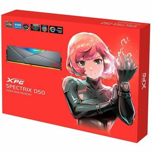 Módulo RAM XPG SPECTRIX D50 AX4U320016G16A-DW50 para Computadora de escritorio, Placa Base - 32GB (2 x 16GB) - RGB - DDR4-