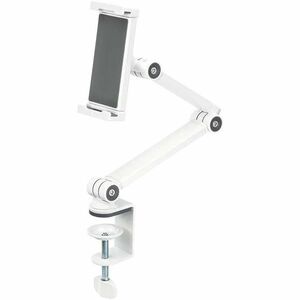 Neomounts DS15-545WH1 Clamp Mount for Tablet - White - Landscape/Portrait - Height Adjustable - 1 Display(s) Supported - 1