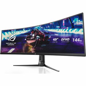 Asus ROG Strix XG49VQ 49" Class 4K Curved Screen Gaming LCD Monitor - 32:9 - Black - 49" Viewable - Vertical Alignment (VA