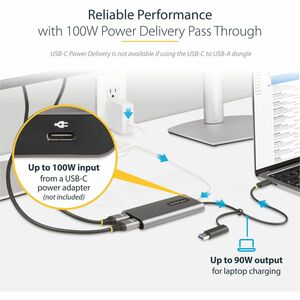 StarTech.com Adattatore USB-C a HDMI - Convertitore USB tipo C o A a 2x HDMI 4K 60Hz 100W PD - Adattatore video USB type C