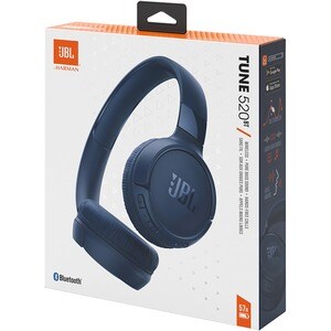 Harman Tune 520BT Wireless On-ear Stereo Headset - Blue - Siri, Google Assistant - Binaural - Ear-cup - Bluetooth - 30 Ohm