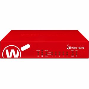 WatchGuard Firebox T45-CW Network Security/Firewall Appliance - Intrusion Prevention - 5 Port - 1000Base-T - Gigabit Ether