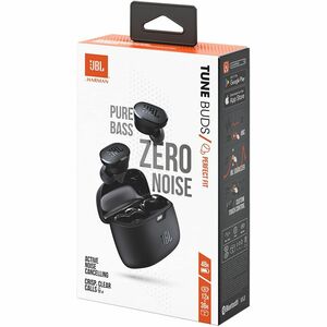 JBL Tune Buds True Wireless Earbud Stereo Earset - Black - Binaural - In-ear - Bluetooth - 32 Ohm - 20 Hz to 20 kHz - Nois