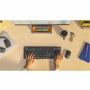 Logitech MK370 Rugged Keyboard & Mouse - QWERTY - Spanish - USB Type A Plunger Wireless Bluetooth Keyboard - 112 Key - Key