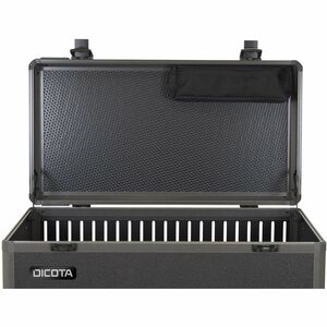 Dicota Charging Cart - 60 kg Load Capacity - 4 Casters - Aluminium - 63.30 cm (24.92") Width x 36.30 cm (14.29") Depth x 8