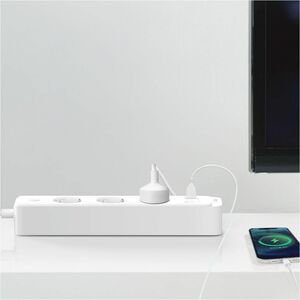 Tapo Smart Wi-Fi Power Strip - 3 x AC Power - 1.50 m Cord - 10 A Current - 120 V AC, 230 V AC Voltage - 2.30 kW