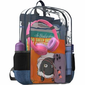 Extreme Clear Backpack w/1 Compartment (See-Through Backpack) - Vinyl Body - Shoulder Strap, Handle