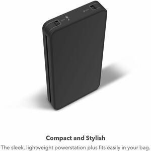 mophie Universal Powerstation Plus for Lightning and USB-C Devices - Up to 20W of Portable Power, Integrated Lightning and