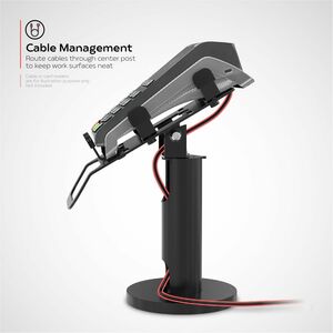 CTA Universal Card Reader Rotating Terminal Stand - 8.5" Height x 3.9" Width x 3.9" Depth - Metal