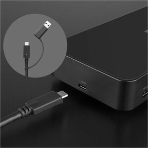 LINDY DST-Pro USB-Typ C Docking Station für Headset, Tablet-PC, Smartphone, Notebook, Mikrofon, Monitor - Ladefunktion - 1