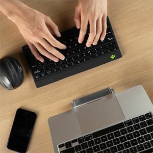 R-Go Compact Break clavier ergonomique AZERTY (FR) - bluetooth, noir
