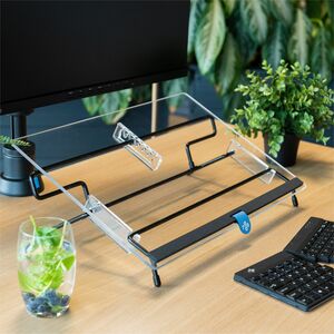 R-Go Flex Read document holder - transparent acrylic