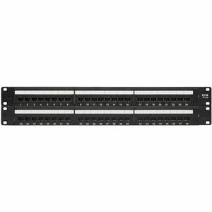 Tripp Lite by Eaton N252-048 48 Port(s) Network Patch Panel - TAA Compliant - 48 x RJ-45 - 48 x RJ-11 - 2U High - 19" Wide