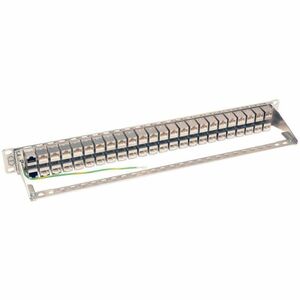 Tripp Lite by Eaton N254-048-SH-6A 48 Port(s) Network Patch Panel - 48 x RJ-45 - 1U High - 19" Wide - Rack-mountable