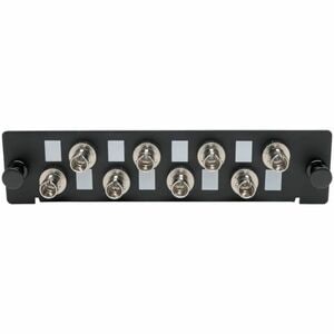 Tripp Lite series N492-08S-ST 8 Port(s) Network Patch Panel - Black - 8 x Simplex - Wall Mountable
