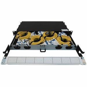 Tripp Lite by Eaton N48S-4L16L-10Network Patch Panel - Yellow - 4 x Duplex - 1U High - 19" Wide - Rack-mountable