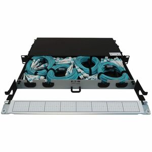 Tripp Lite series N48M-4L16L-10Network Patch Panel - Aqua - 4 x Duplex - 1U High - 19" Wide - Rack-mountable