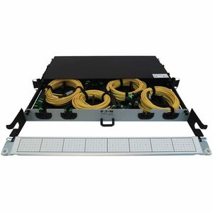 Tripp Lite by Eaton N48S-4M3X8M-10Network Patch Panel - Yellow - 1U High - 19" Wide - Rack-mountable