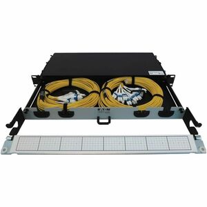 Tripp Lite series N48S-2M24L12-20Network Patch Panel - Yellow - 12 x Duplex - 1U High - 19" Wide - Rack-mountable