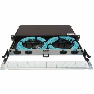 Tripp Lite series N48M-2M3X8M-20Network Patch Panel - Aqua - 1U High - 19" Wide - Rack-mountable