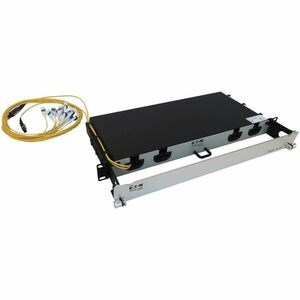 Tripp Lite by Eaton N48S-2M24L12-10Network Patch Panel - Aqua - 12 x Duplex - 1U High - 19" Wide - Rack-mountable