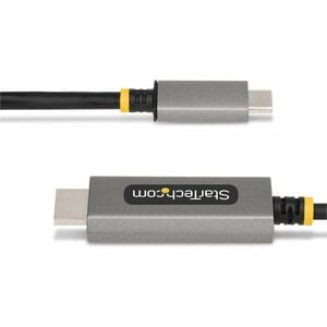 StarTech.com 6ft (2m) USB-C to HDMI Adapter Cable, 8K 60Hz, 4K 144Hz, HDR10, USB Type-C to HDMI 2.1 Converter, USB-C/USB4/