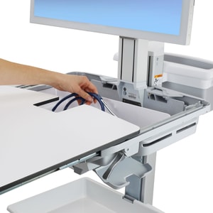 Ergotron StyleView Cart - Sliding Worksurface Full-Featured Medical Cart - Push/Pull Handle - 15.88 kg Capacity - 4 Caster