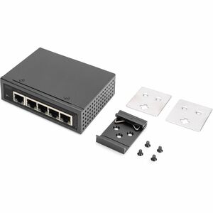Digitus PoE Extender - 1 x 10/100/1000Base-T Input Port(s) - 4 x 10/100/1000Base-T Output Port(s) - 60 W - Grey